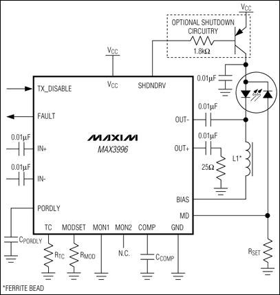 MAX3996: Typical Application Circuit