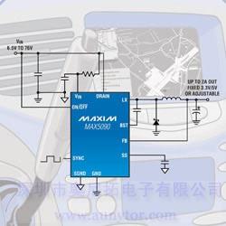MAX5090A 2A 76V ЧMAXPowerDC -DCDQ