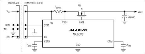 MAX4370:典型工作電路 MAX4370:典型工作電路