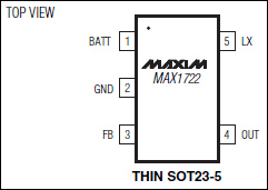 MAX1722: Pin Configuration